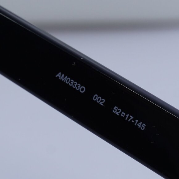 Alexander McQueen AM0333O 002 Square Eyeglasses 52mm - Black - Picture 9 of 10